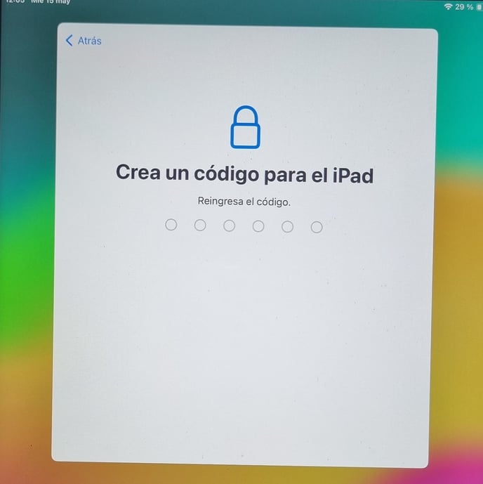 9- Creá un código para el ipad