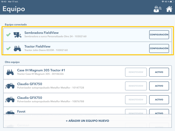 Equipos Activos